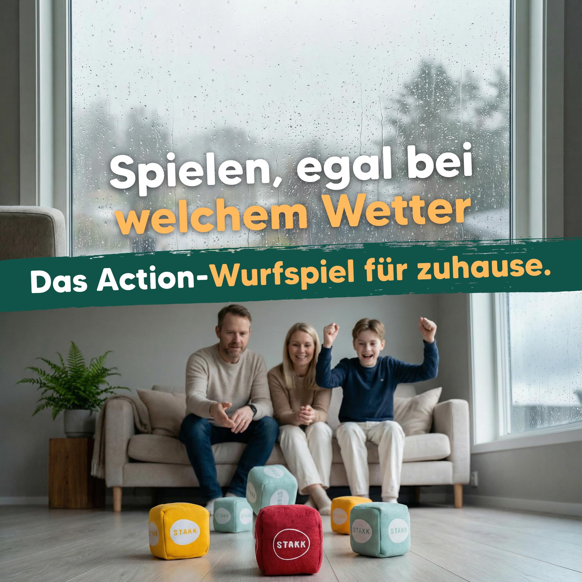 softSTAKK | Das Erfolgs-Wurfspiel jetzt für Indoor & Outdoor | Boccia & Boule neu interpretiert | Familienspiel vereint Geschick & Strategie | Wurfspiel für Kinder & Erwachsene