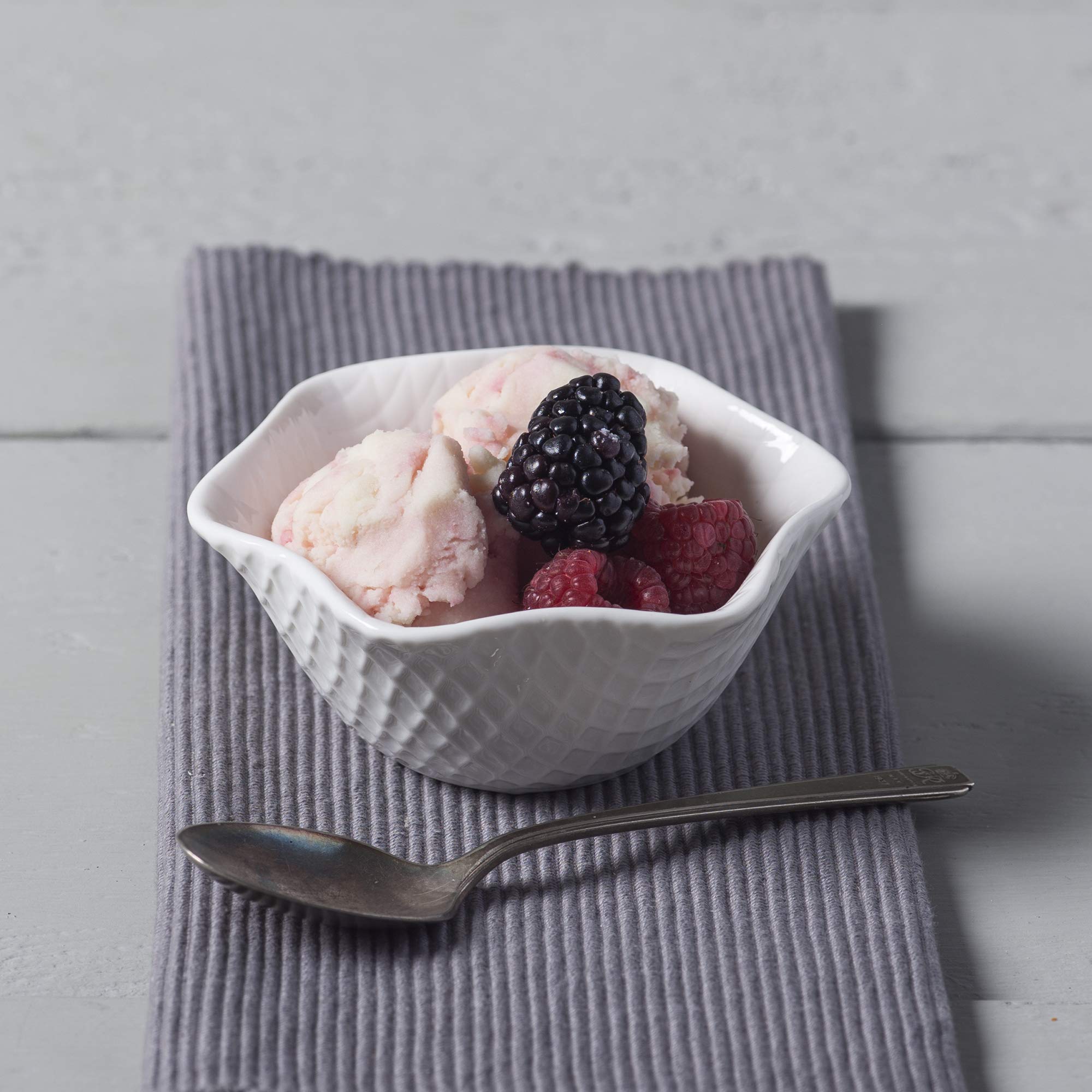 WM Bartleet & Sons 1750 T363 Traditional Porcelain Individual Ice Cream, Sorbet and Dessert Bowl, 12cm-White - Image 4