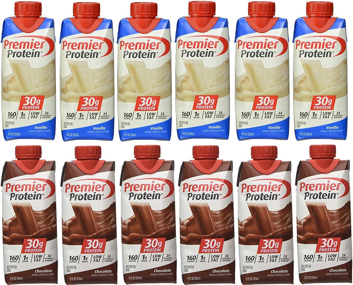 Premier Protein Shake, Chocolate, 30g Protein, 1g Sugar, 24 Vitamins & Minerals