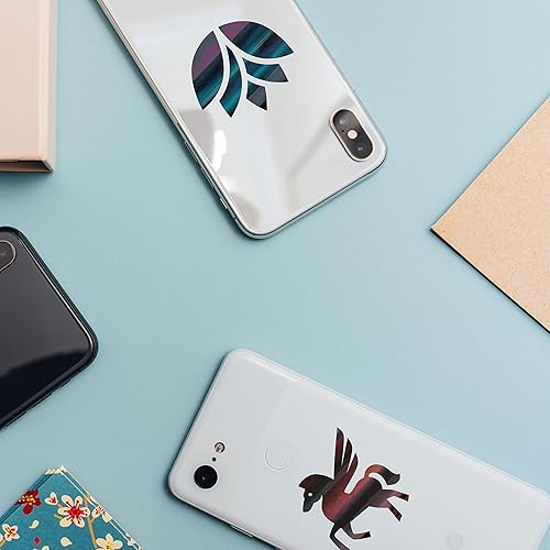 Miniatura 4 de VViViD Vinilo adhesivo permanente holográfico negro para manualidades 6 x 12 pulgadas