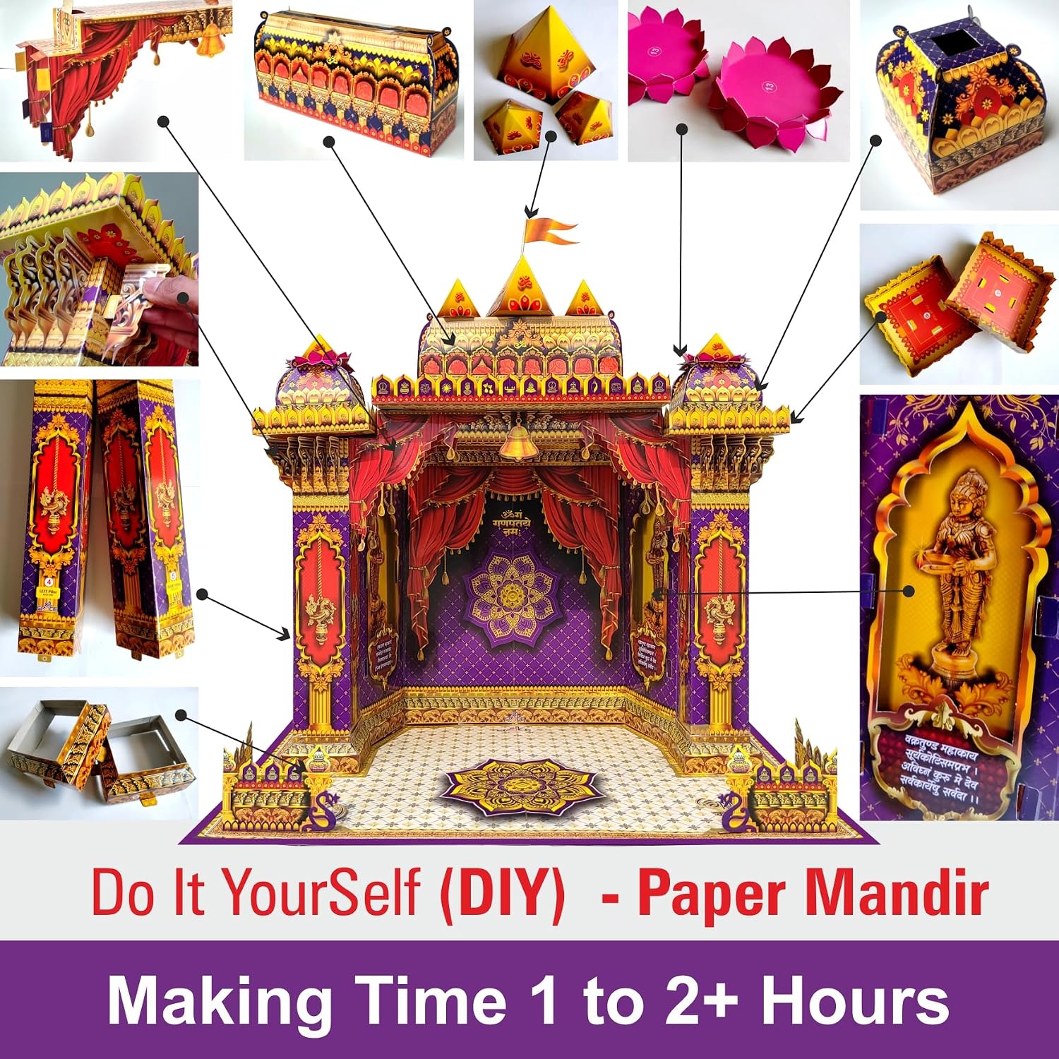 Gulnar.Exporting Paper Makhar 3D, Jhanki aras Decoration