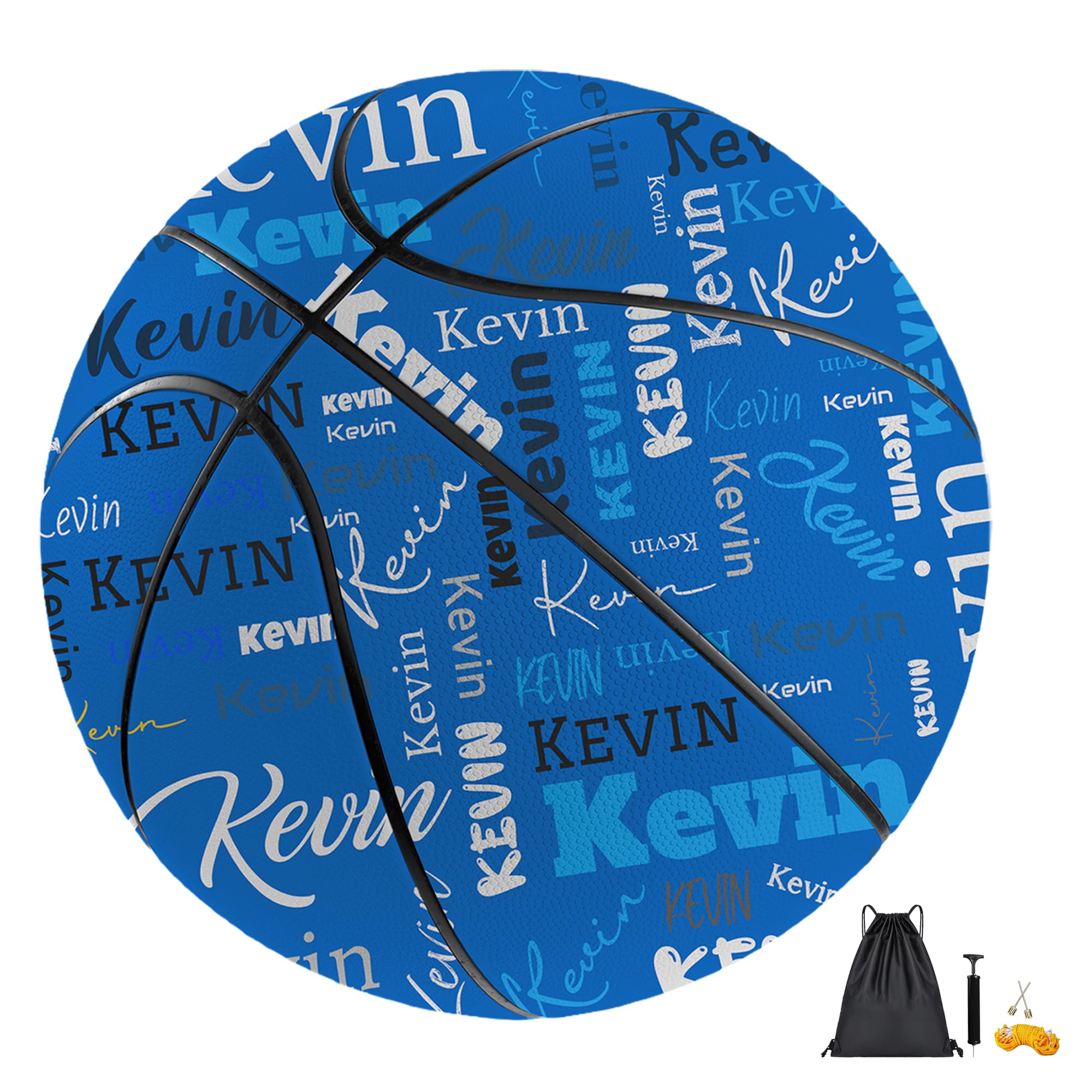 WERWAES Personalised Basketball Customised with Name and Photo, Available in Size 7 (29.5") and Size 5 (27.5") - Ideal Birthday, Senior Night Gift for Friends, Coaches & Teams