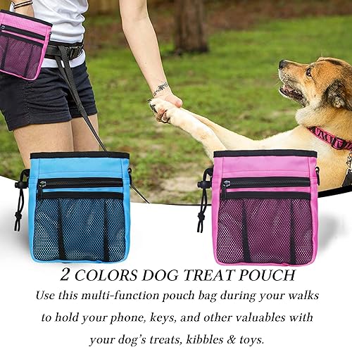 Vista 13 de STMK Bolsa de golosinas para perros, kit de entrenamiento de clicker para perros, bolsa de entrenamiento para perros para entrenamiento, 3 formas