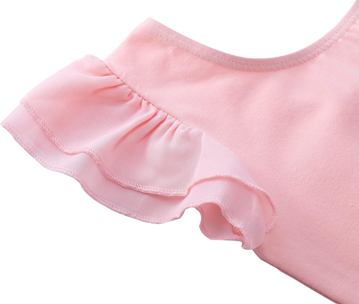 *daisysboutique* Girls Ballet Skirted Dress Ballerina Costume Ruffle Sleeve Tutu Dance Outfit Leotard - Image 4