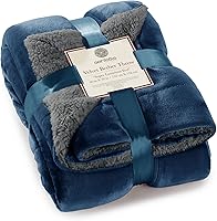 Vista 51 de Genteele Manta de Tiro Sherpa Súper Suave Reversible Ultra Lujosa de Felpa, 40 x 50 pulgadas, Negro/Gris