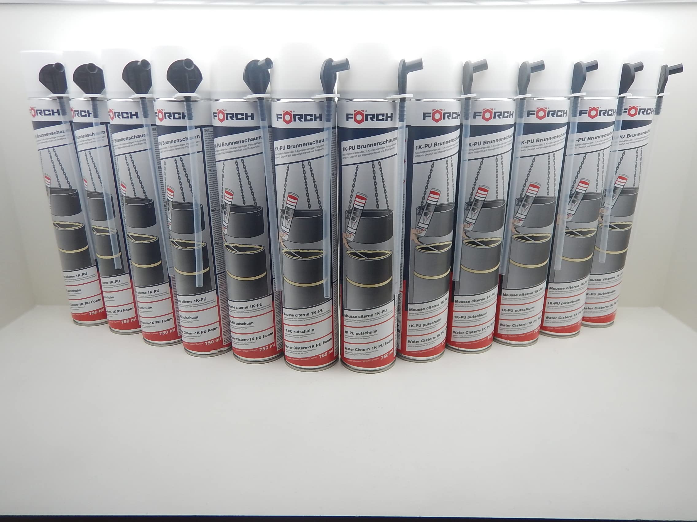 FÖRCH 1K PU BRUNNENSCHAUM SCHACHT BAUSCHAUM SCHAUM 750ML (12)