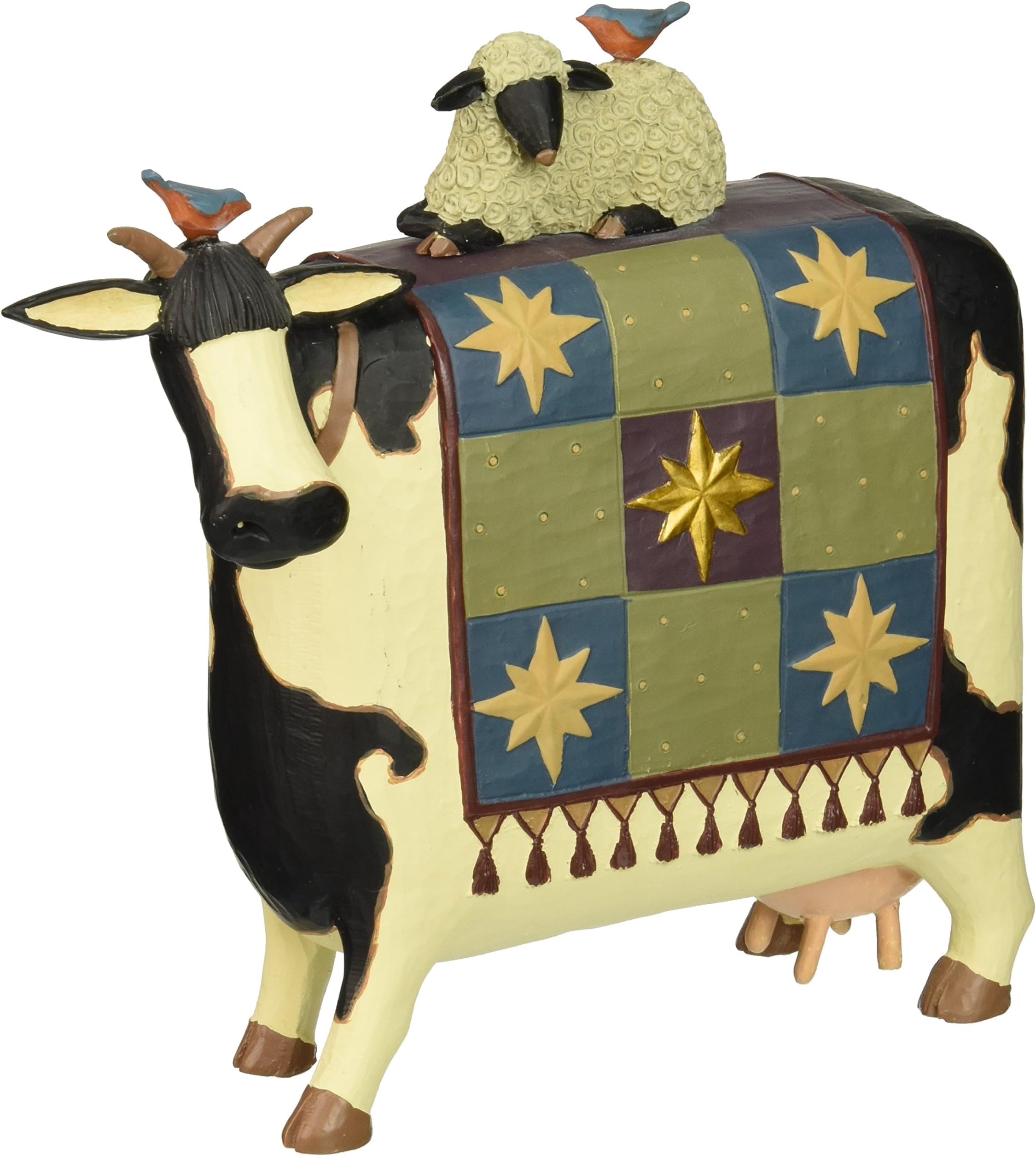 Stars of Wonder Nativity Cow with Sheep on Back Figurines