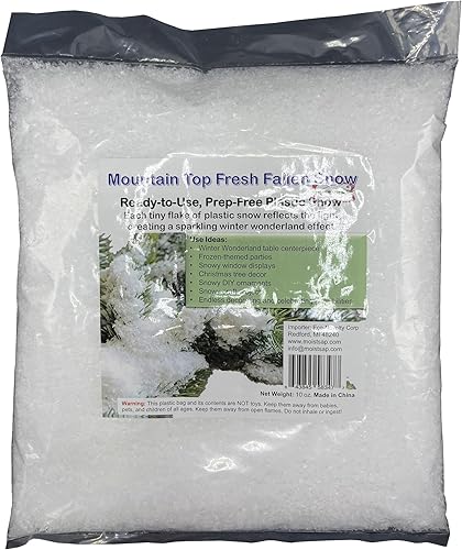 5oz. Copos de nieve artificial ScatterListos para use-no Prep necesarios Montaña parte superior-like esponjoso Fallen de nieve (TM)