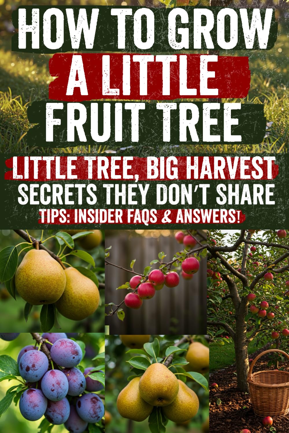 How to Grow a Little Fruit Tree: Grow Juicy Fruit in Tiny Spaces: The Complete Guide to Dwarf Trees, Backyard Orchards, and Year-Round Harvests—Even If You’re a Beginner. No Big Yard? No Problem