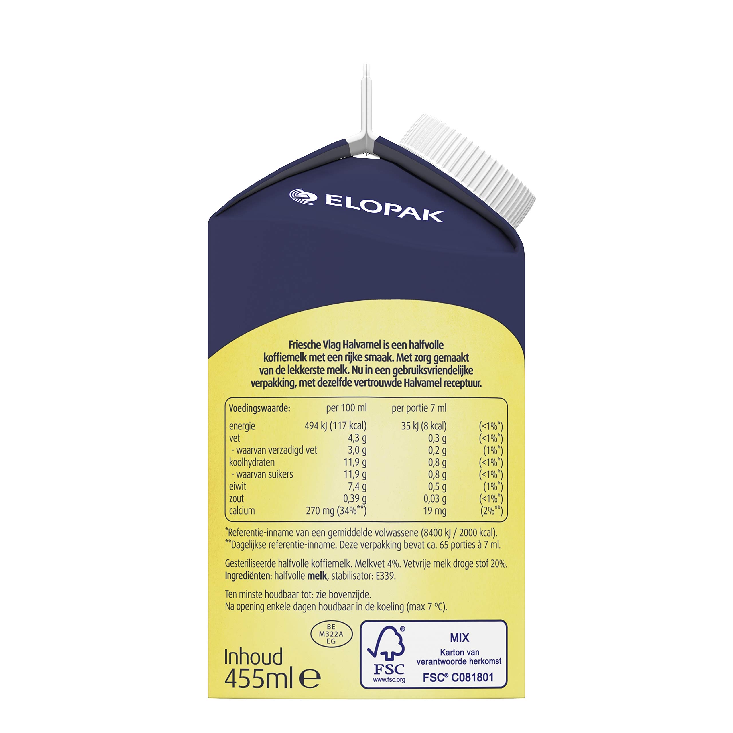 Friesche Vlag Café Halvamel 18 x 455 ML