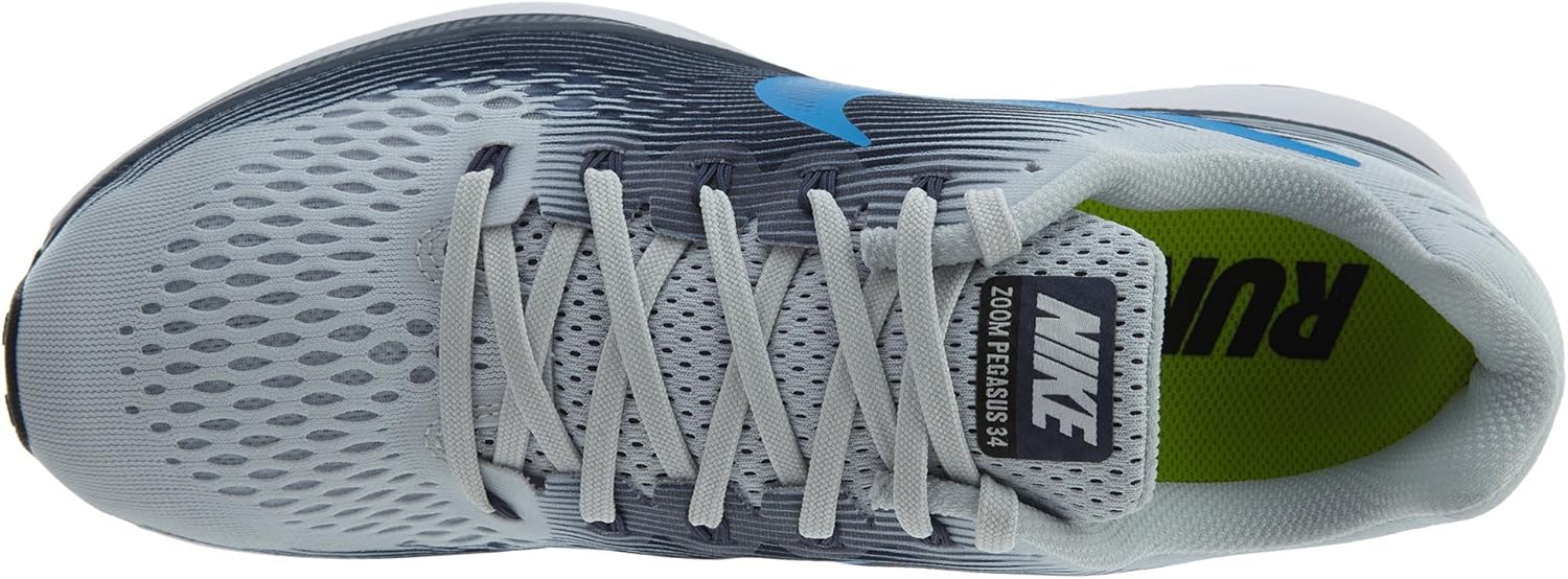 Nike mens Air Zoom Pegasus 34 14 Pure Platinum/Photo Blue