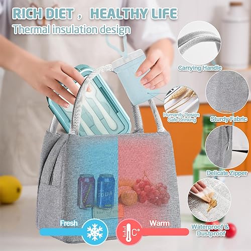 Miniatura 4 de Lonchera Bento para niños, lonchera Bento para adultos, a prueba de fugas, para niños, adolescentes, escuela, contenedores duraderos con bolsa de