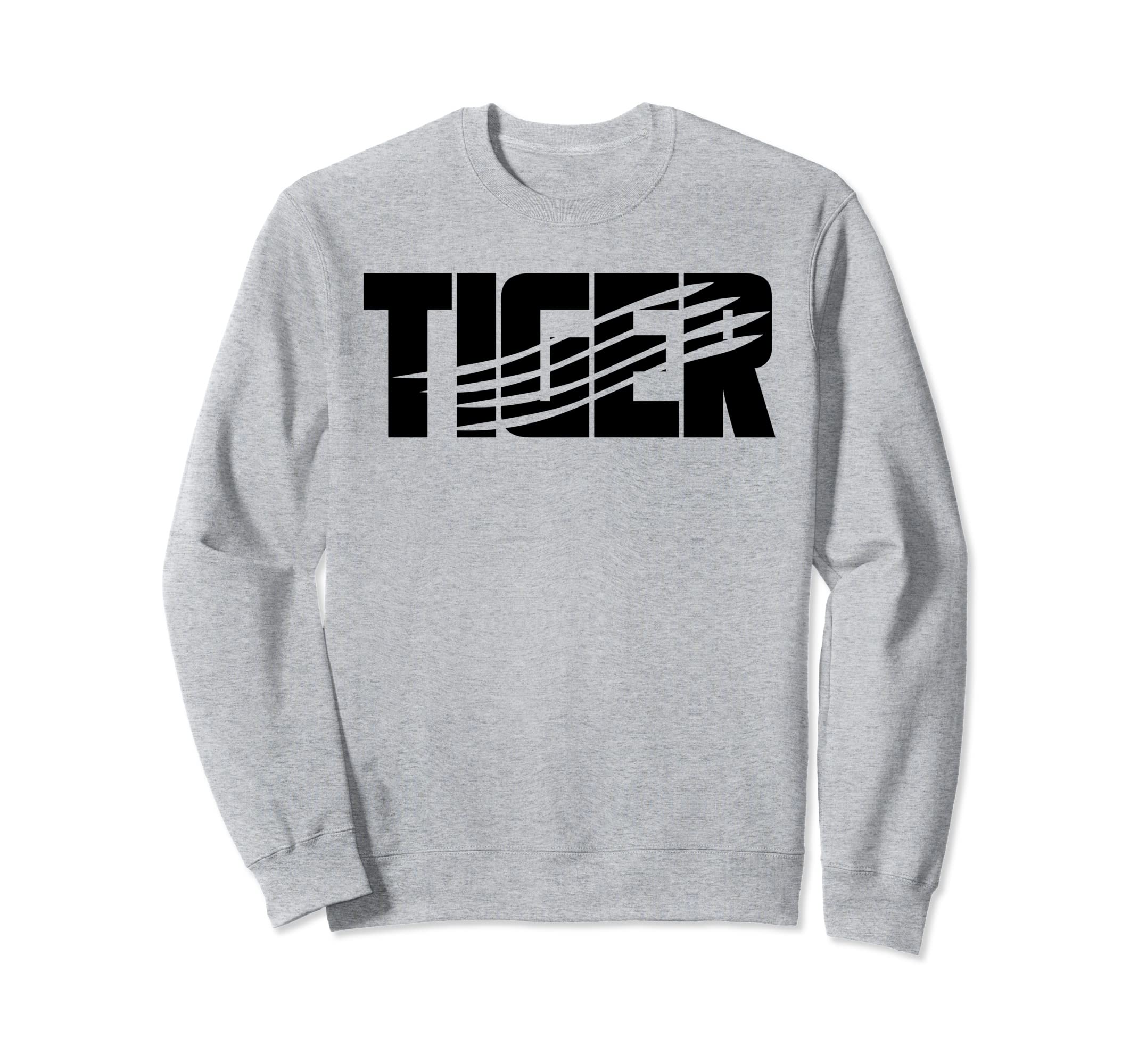 Tiger cool Letters scratched by sharp Claw Sweatshirt