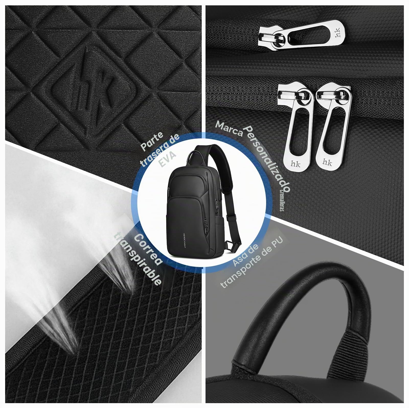 hk Bolso Bandolera Hombre
