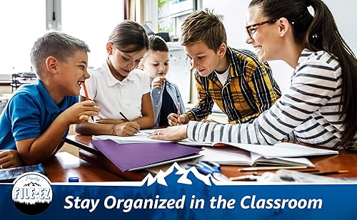 Vista 89 de File-EZ - Carpetas de dos bolsillos, Rojo