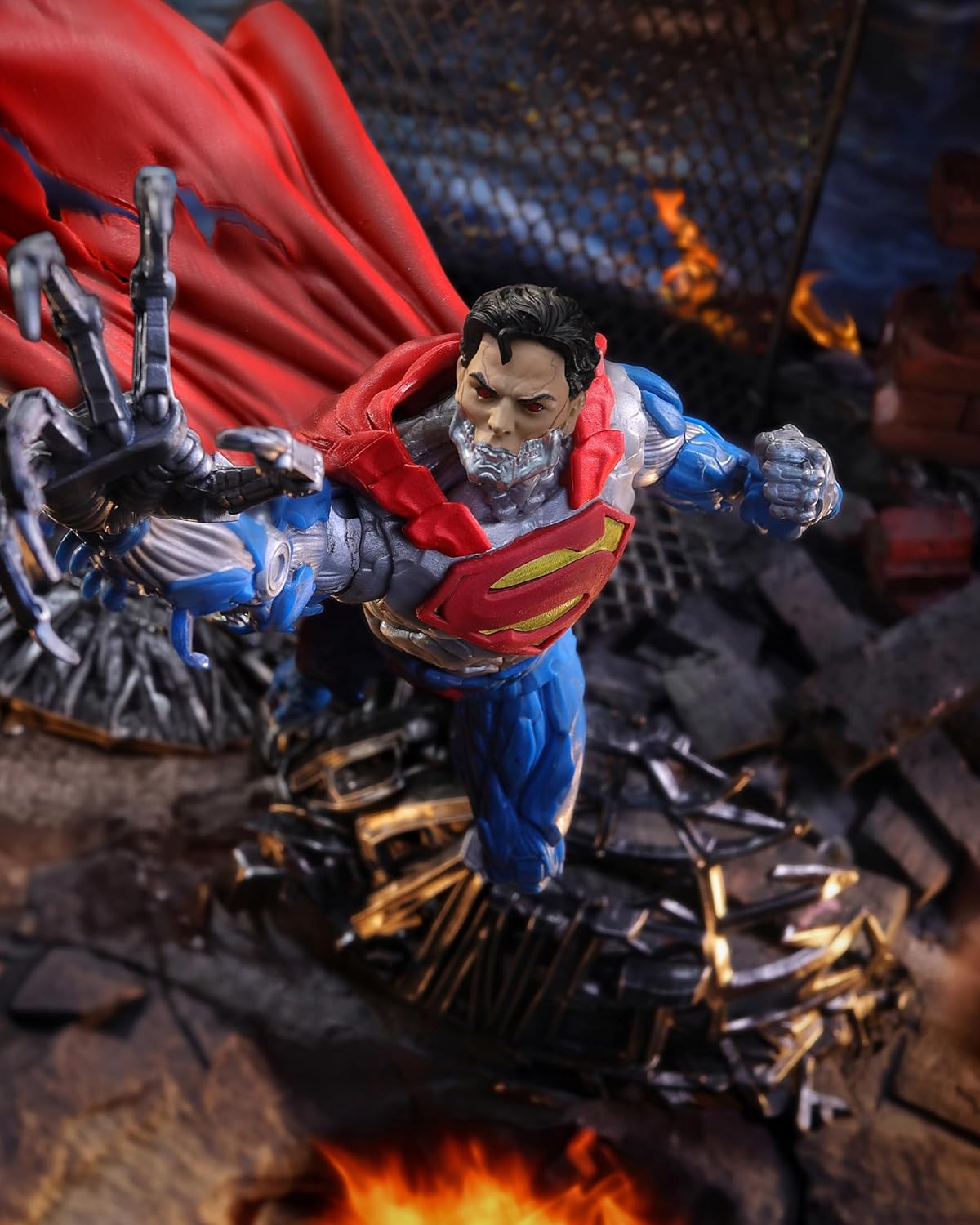 McFarlane Toys - DC Multiverse Cyborg Superman (New 52) 7in Action Figure Multicolor