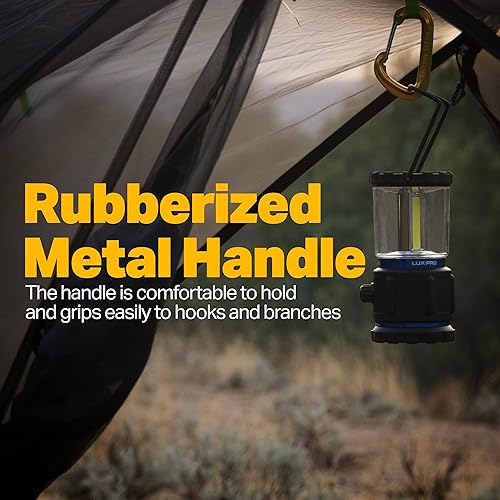 Miniatura 3 de LUXPRO Linterna LED resistente 3C de 750 lúmenes, funciona con pilas para hasta 90 horas de uso, luz LED regulable con clasificación IPX4 resistente