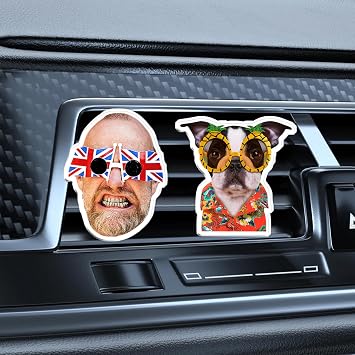 Custom Air Freshener for Car - Personalized Car Air Vent Clip with Photo, Cute Solid Perfume Clip Diffuser, Personalized gifts for Him Acrylic