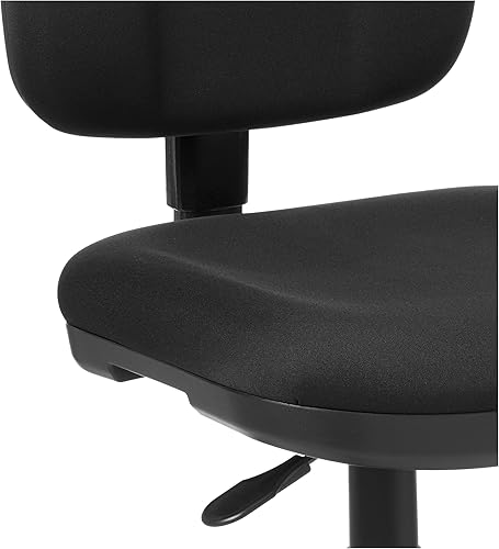 Miniatura 5 de Office Star Silla de trabajo neumática esculpida con asiento acolchado grueso y soporte lumbar integrado, Coal FreeFlex