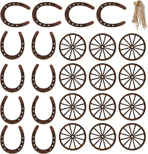 Wowangce 24-Pack Western Twisted Hemp Rope – Mini Jute Rope Circles For Table Centerpieces, Farm & Fall Decor