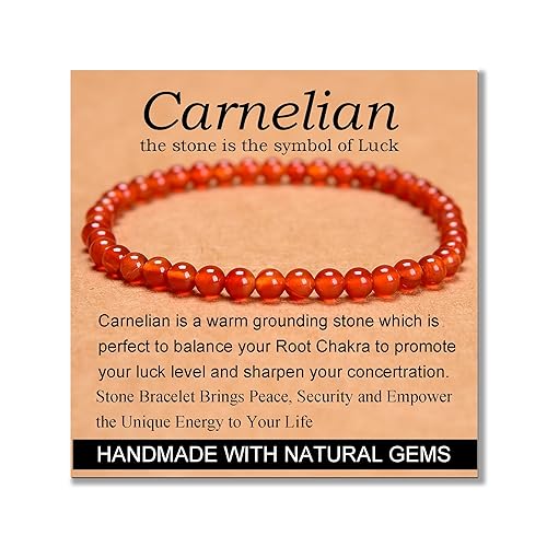 MASSIVE BEADS Handmade Yoga Stretch Elastic Bracelet Natural Stone Crystal