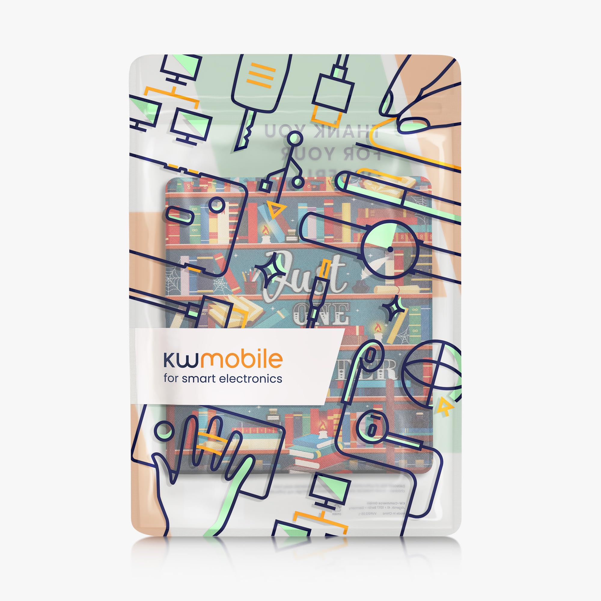 kwmobile Carcasa Compatible con Amazon Kindle Scribe (2022/2024) Funda - Funda con Tapa y Cierre magnético de Cuero sintético - Solo un capítulo más
