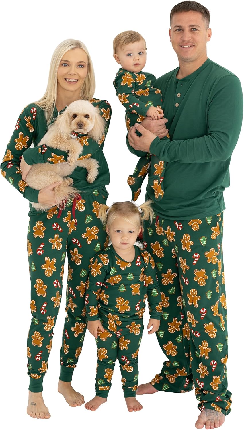 Holiday Family Matching Pajamas sets Organic Cotton Christmas/Halloween Family PJs for Adults, Kids, Baby And Pets