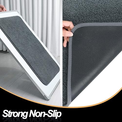 Vista 36 de ITSOFT Alfombra de poliéster antideslizante para puertas de interior y exterior, súper absorbente y lavable a máquina Beige