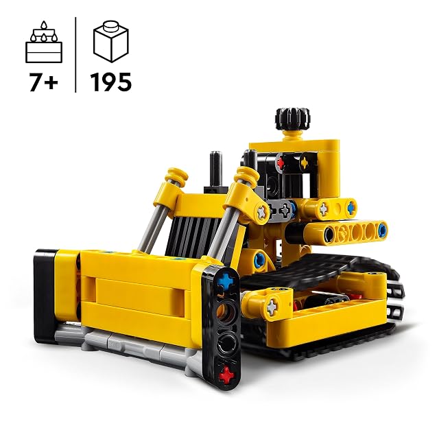 Foto 2 de 5 de LEGO Technic Buldócer Pesado, Juego de Construcción para Niños, Vehículo Excavadora de Juguete