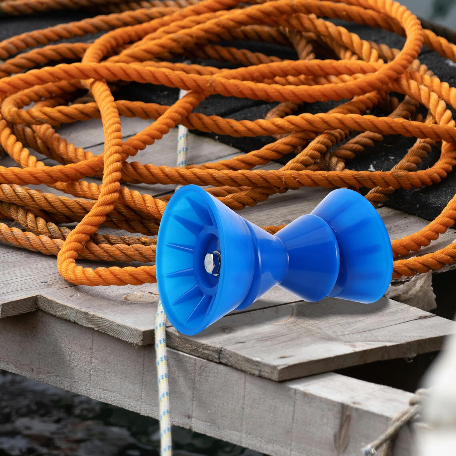 Hemobllo Rullo di Supporto per Rimorchio Barca Campana di Prua, Rulli per Rimorchi Marini Resistenti all’Usura, Ruota di Alaggio per Trasporto Yacht e Accessori Traino Nautico