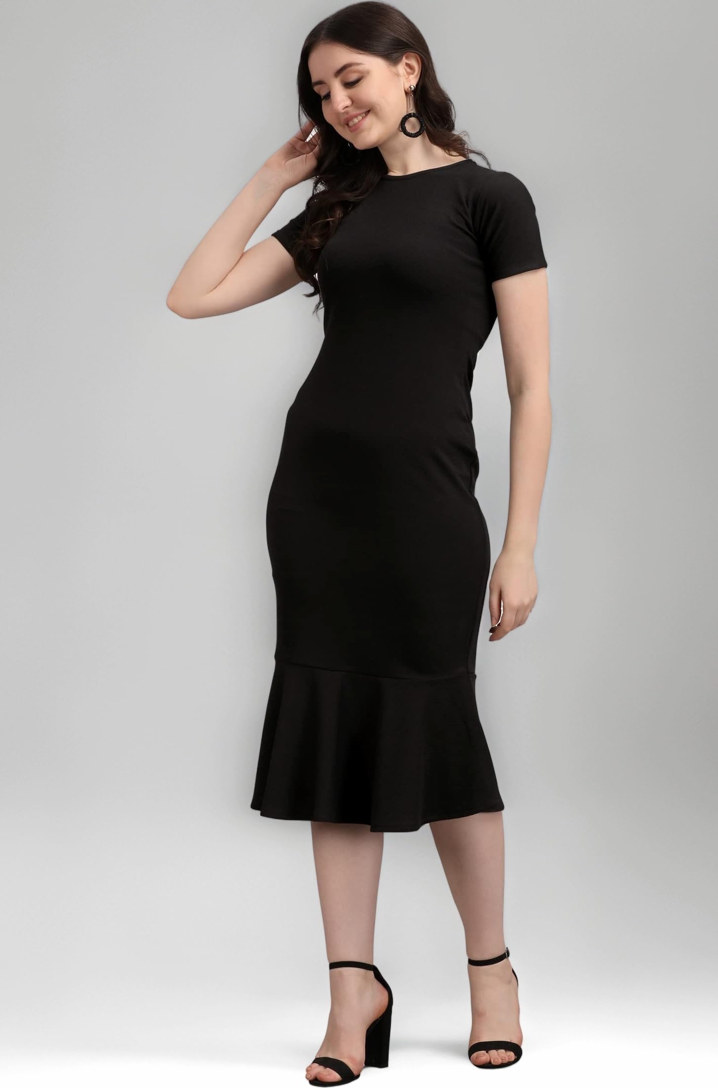 Women’s Bodycon Midi Dress(Ruby-001-to-008)