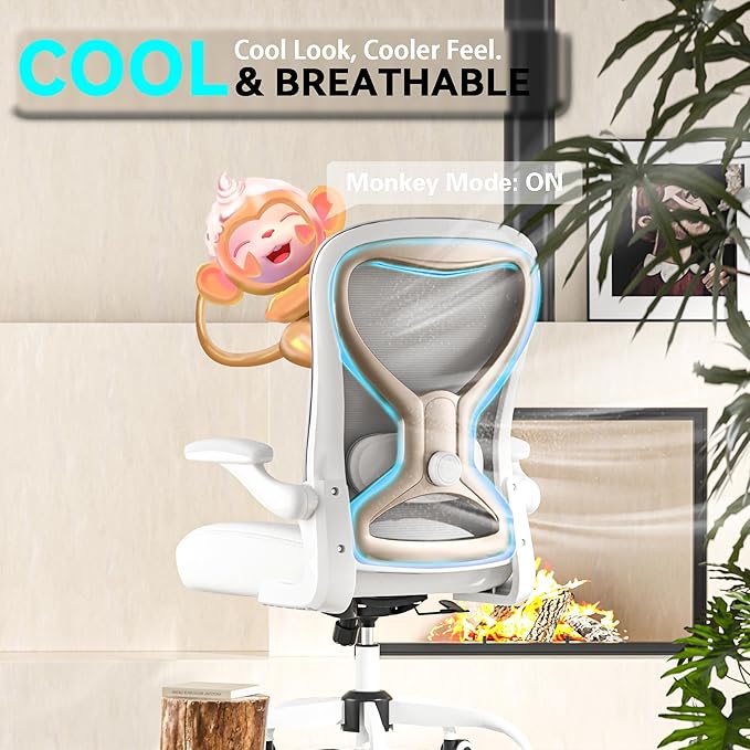 Silla de Oficina Ergonómica con Soporte Lumbar Ajustable y A miniatura 8