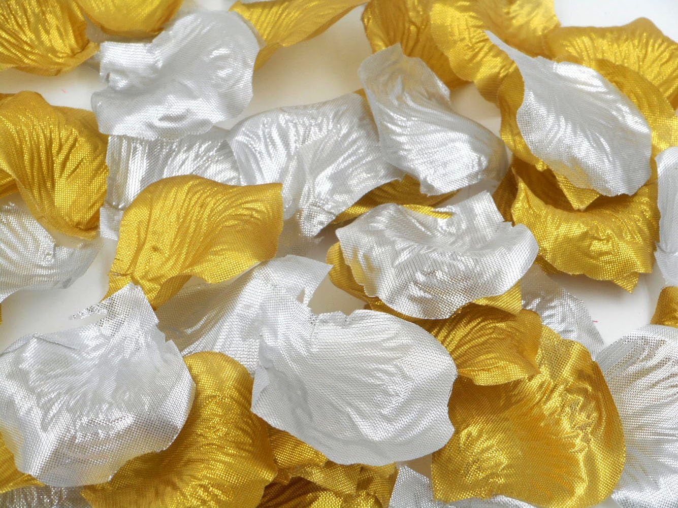 1000Pcs Artificial Silk Rose Petals - Silver, For Wedding Aisle, Vase Decor, Party Favors (Reusable) - View #7