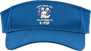 K-Pop Can't Hear You I'm Listening K-Pop Lover Kawaii Kpop Sport Sun Visor