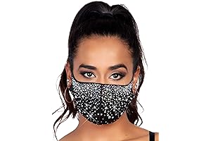 Women's Rhinestone Bling Face Mask