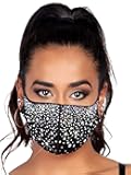 Leg Avenue Women's Rhinestone Fashionable Face Mask
