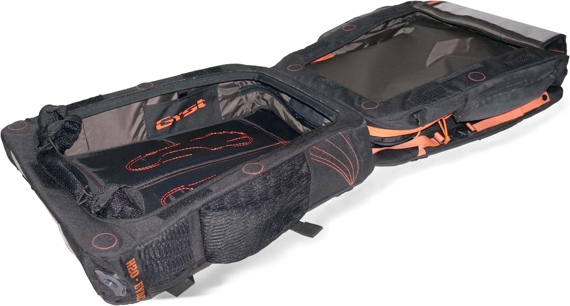 GYST BP1-14 Transition Bag, Black/Orange