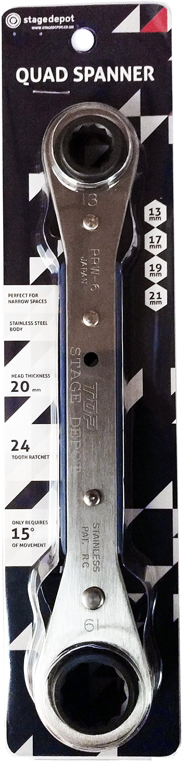 Stage Depot Quad Spanner 13/17mm 19/21mm
