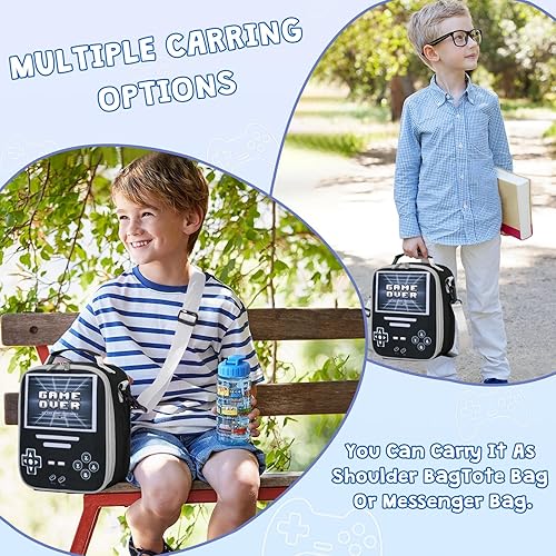 Miniatura 6 de Lonchera con aislamiento térmico para niños y niñas, reutilizable, luminosa, para niños y niñas, hielera para niños, adolescentes, picnic, escuela,