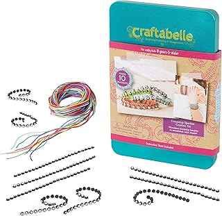 – Friendship Sparkles Creation Kit – Bracelet Making Kit – 31pc Jewelry Set with Rhinestone Chains – DIY Jewelry Kits for Kids Aged 8 Years +
