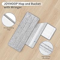 Vista 3 de 10Pcs Joymoop Mop Replacement Pads, 13 * 4.9'' Universal Mop Pads Mop Head Refills Washable Wet Mop, Compatible with Most 11-13” Size Mops