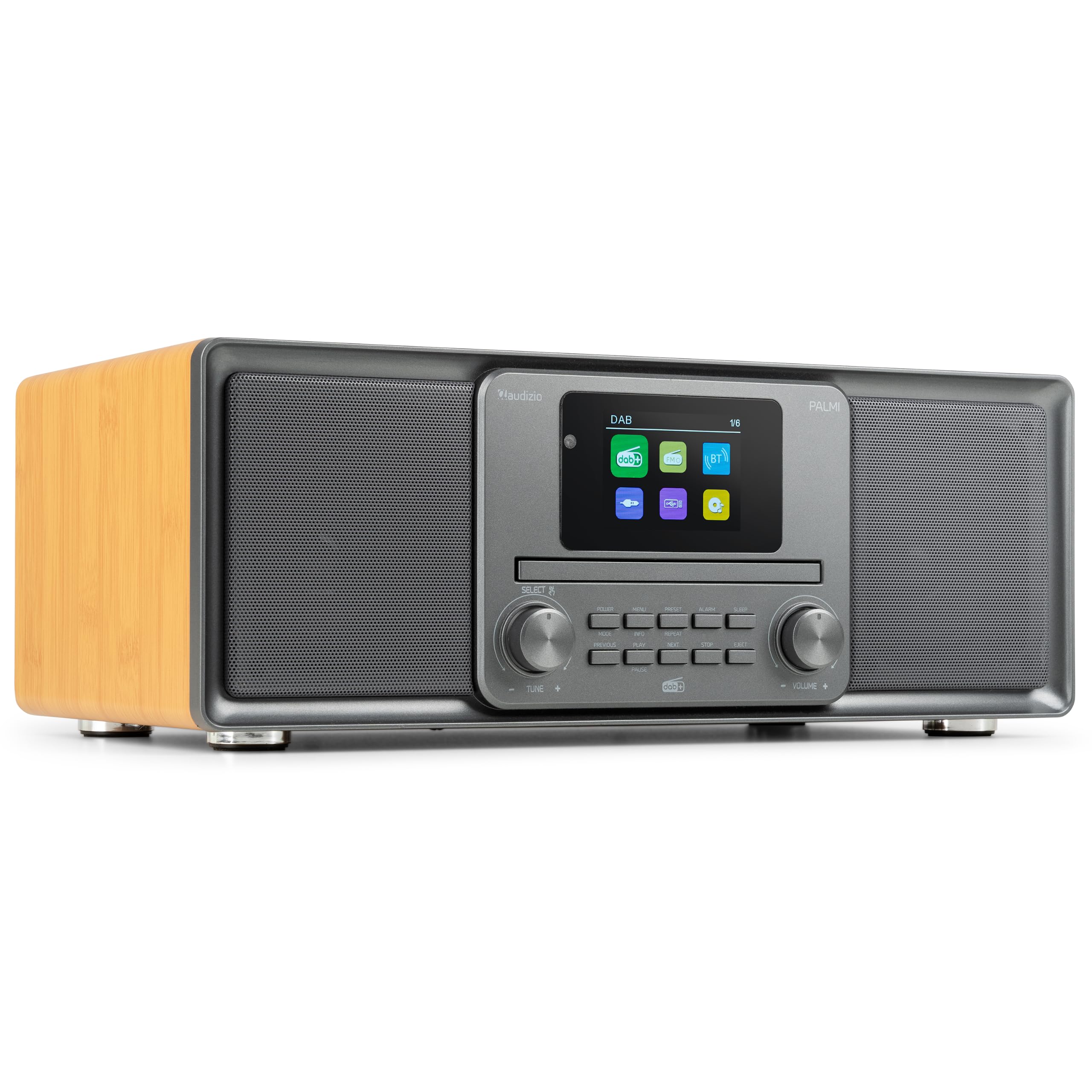 Audizio Palmi Radio Dab+/FM, Bluetooth, CD, USB, Bambou - Les Beatles, Paul McCartney, John Lennon, RIngo Starr, George Harrison Audizio Palmi Radio Dab+/FM, Bluetooth, CD, USB, Bambou