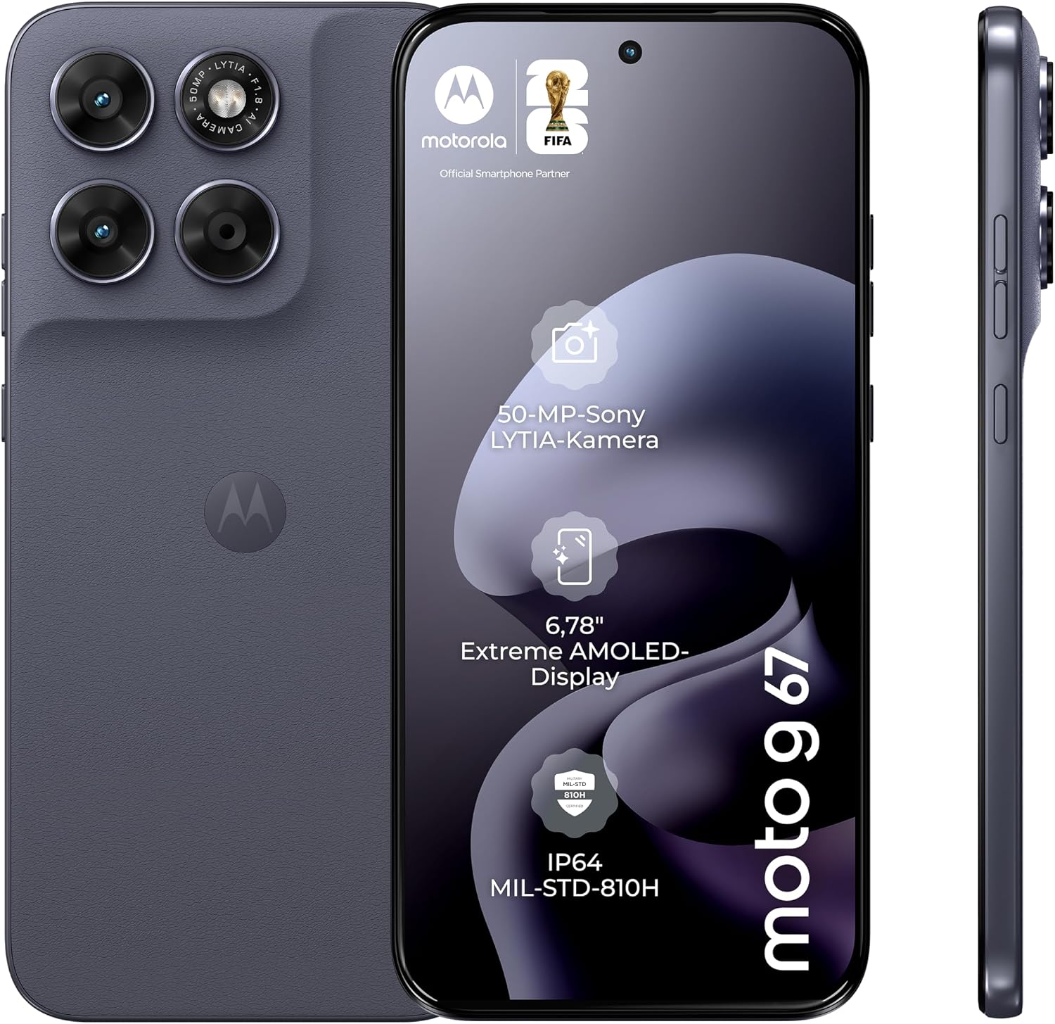 Motorola Moto g67 5G Smartphone 50 MP-Kamera 4-128 GB Arctic Seal