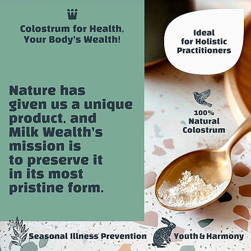 Miniatura 3 de Calostro bovino puro sin sabor, liofilizado, apoyo inmunológico, superalimento con nutrientes, sin aditivos, sin conservantes, 25 paquetes de