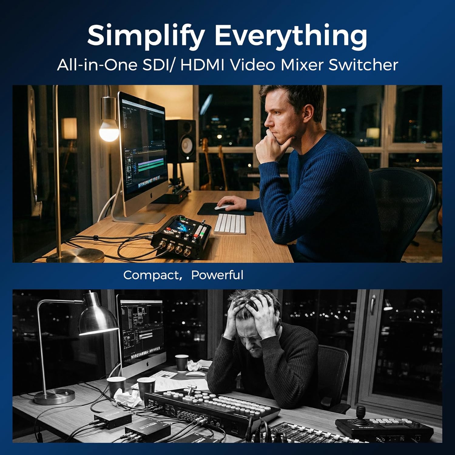 RGBlink mini-ISO Video Switcher for Live Streaming, 10-Channel HDMI & SDI All-in-One Video Mixer with NDI HX, PTZ Control, 3.5″ Touchscreen, for Church & Education 4 81ASBSeDesL. AC SL1500