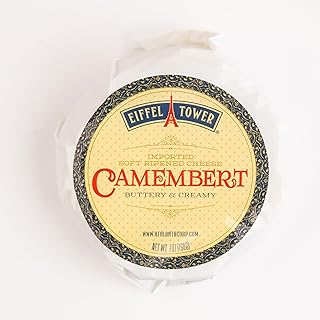 Isola French Camembert Cheese, Creamy Texture, Delicate Salty Flavor, 12 Pack of 7 oz Each, Gourmet Cheese for Pairing with Fruit, Nuts, and Red Bordeaux, Ideal for Cheese Boards and Culinary Creation