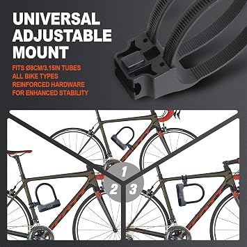 Bike Locks Heavy Duty Anti Theft, Combination Bicycle U Lock
