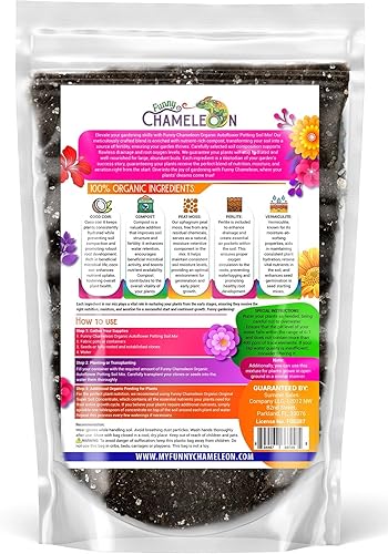 Miniatura 2 de Funny Chameleon - Mezcla orgánica de tierra para macetas autofloreciente, perfil de nutrientes equilibrado, textura ligera y aireada, propiedades de