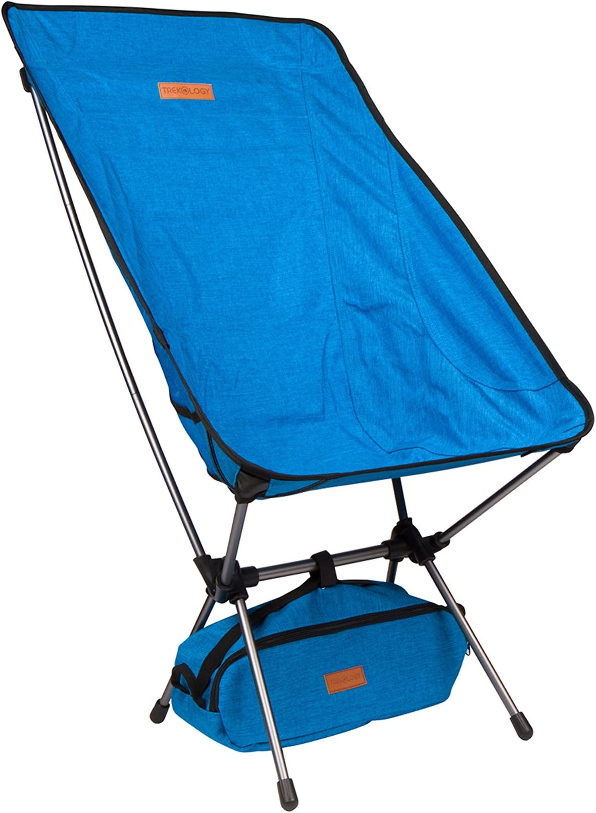TREKOLOGY YIZI HIGH Back Portable High Back Camping Chairs with Head Rest - Compact Ultralight Heavy Duty Backpacking Chair with Carry Bag & Full Back Support for Hiker, Camp, Beach, Fishing, Outdoor