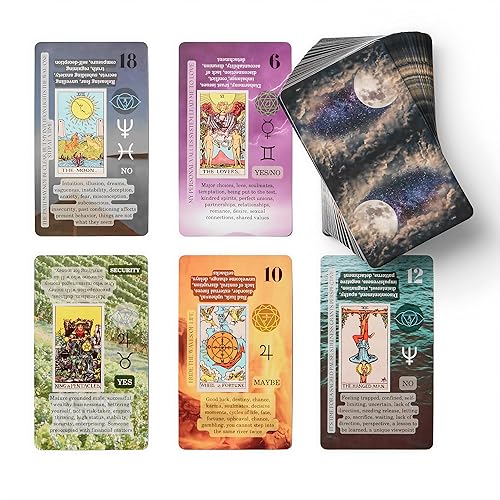 Witchy Cauldron Tarot Cards for Beginners, Learning Tarot Cards with Meanings on Them, for Beginners, Training Deck